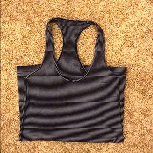 Lululemon racer back tank size 4 navy grey